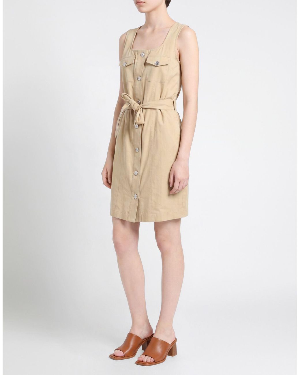 Liu Jo Natural Mini Dress Cotton, Lyocell