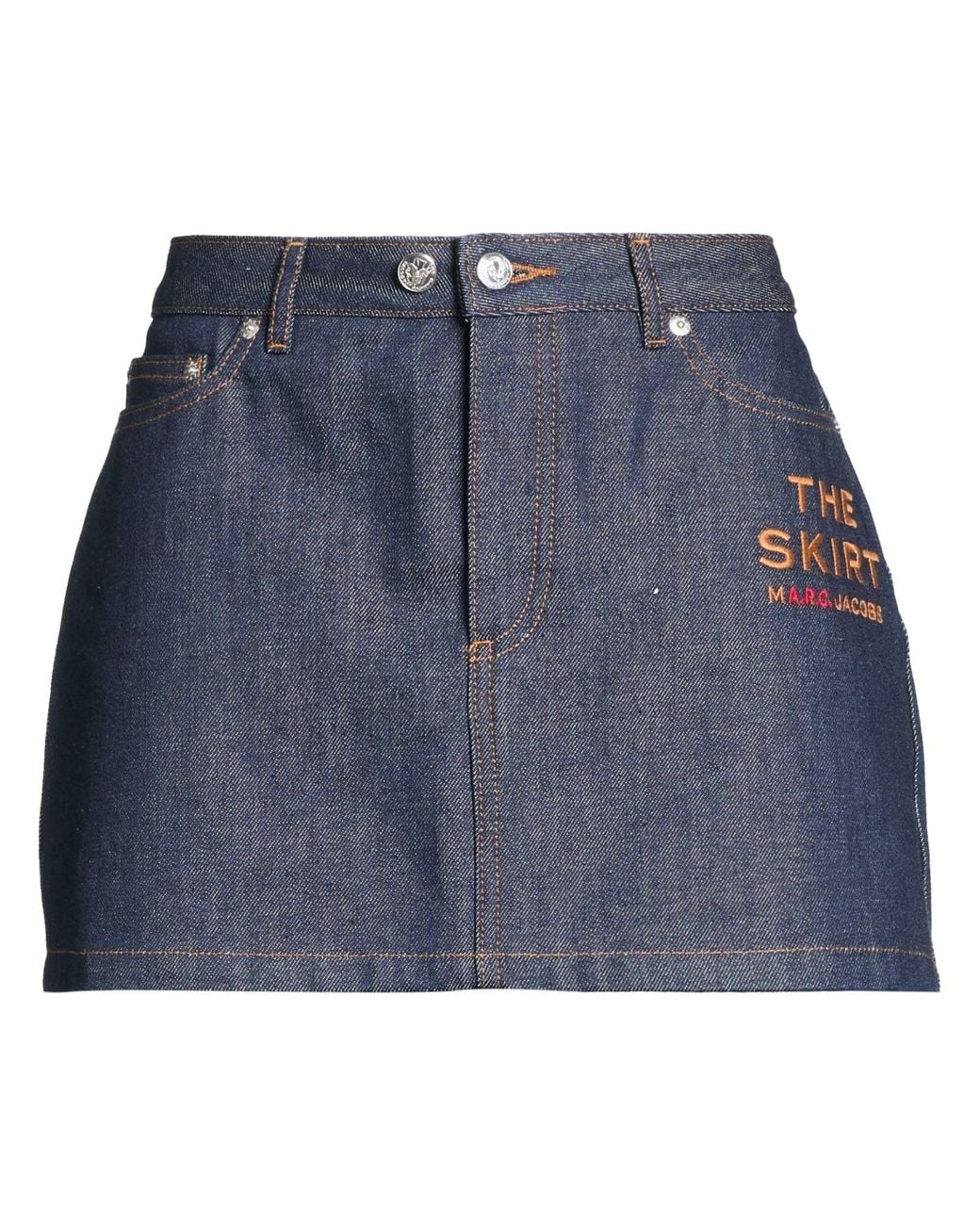 Marc Jacobs Blue A.P.C. X Denim Skirt Cotton