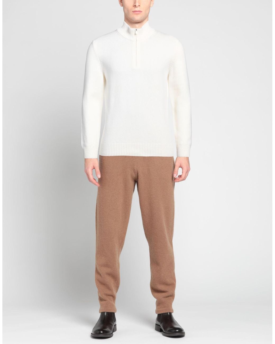 Gran Sasso White Turtleneck for men