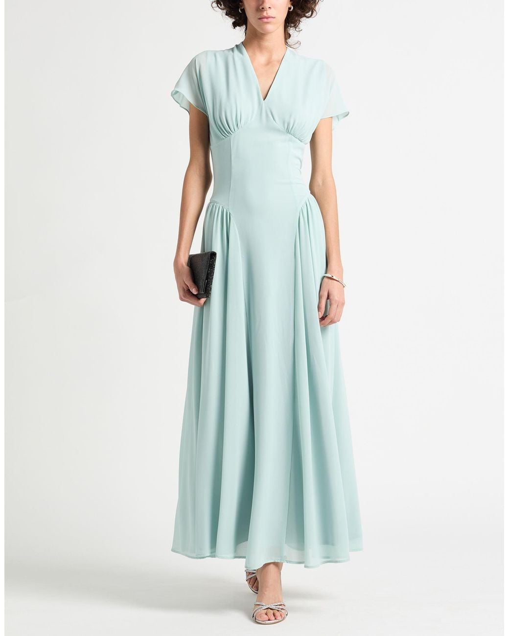 ROTATE BIRGER CHRISTENSEN Blue Maxi Dress