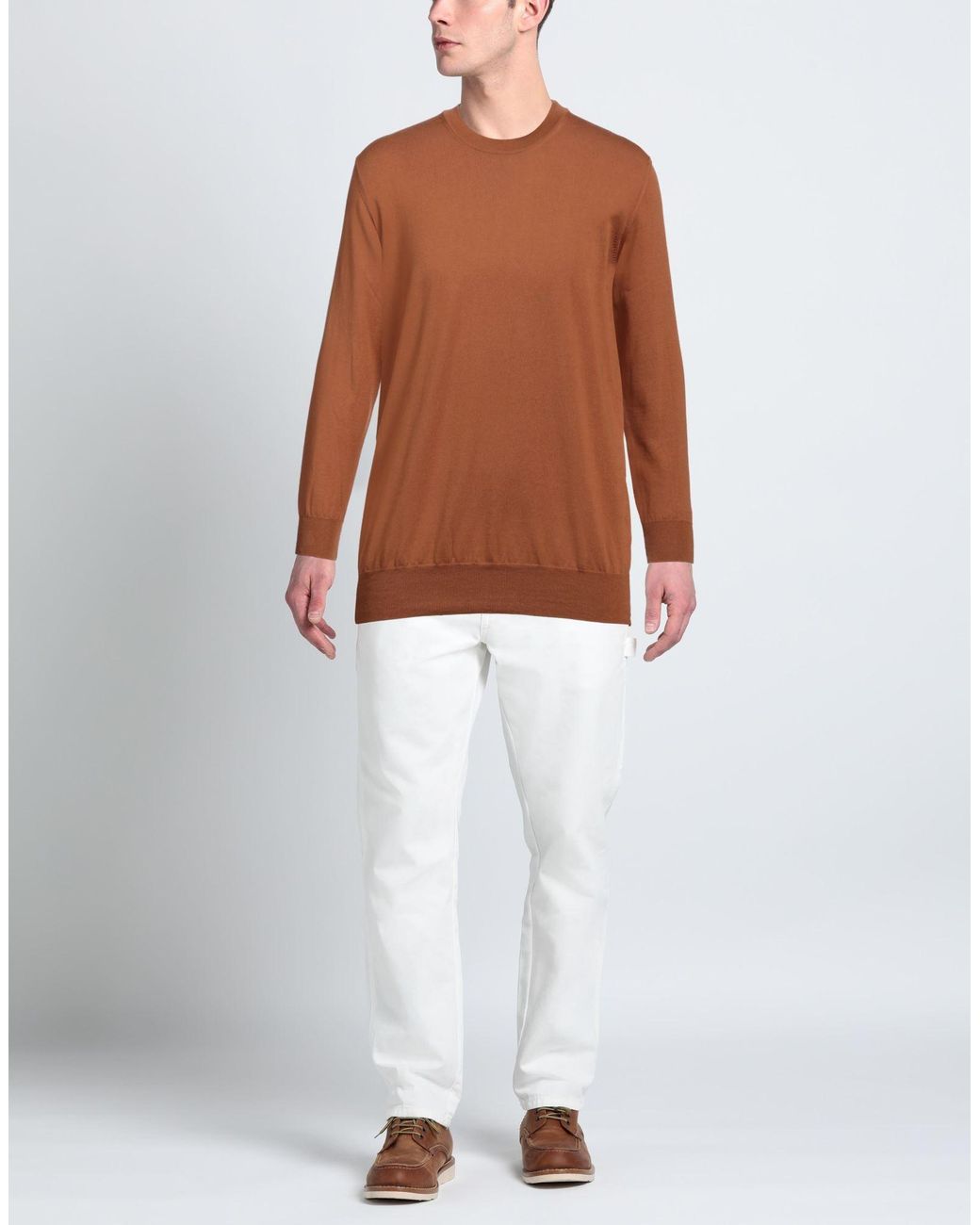 Altea White Camel Sweater Cotton for men