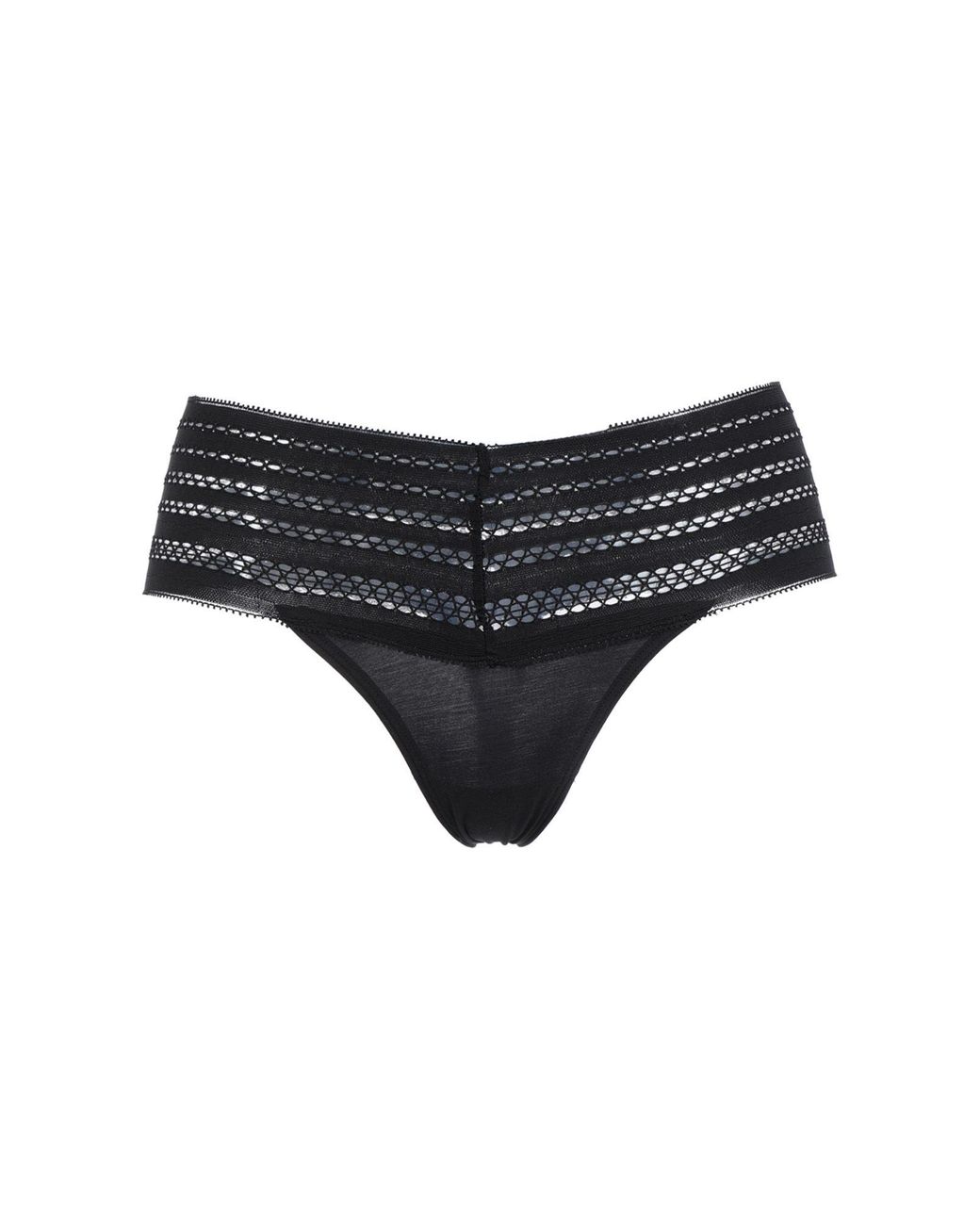 DKNY Cotton Gstring in Black Lyst