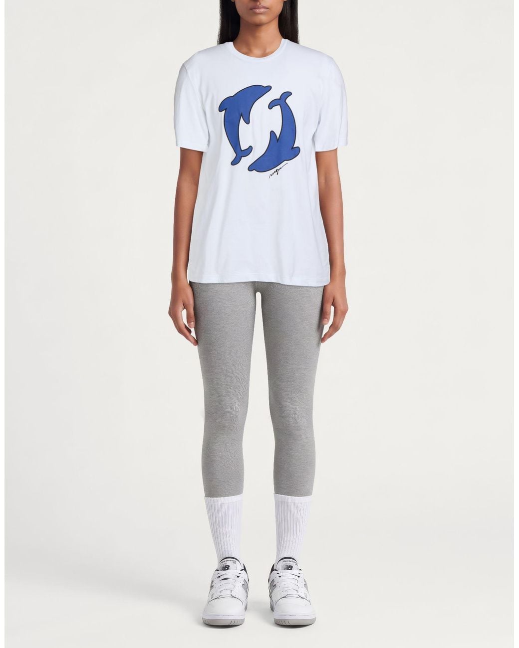 MSGM Blue T-Shirt Cotton