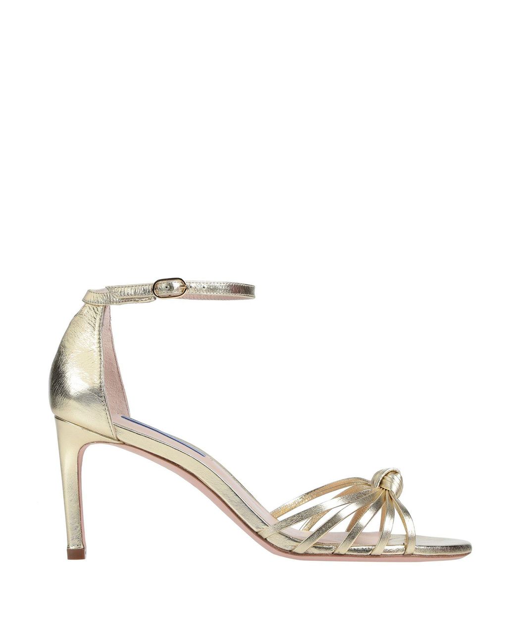 Stuart Weitzman Sandals in Gold (Metallic) - Lyst