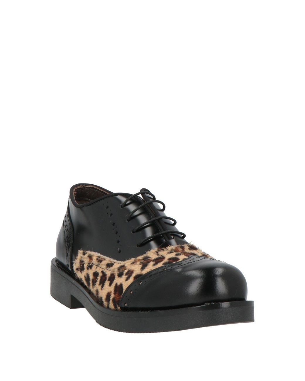 Nila & Nila Black Lace-Up Shoes