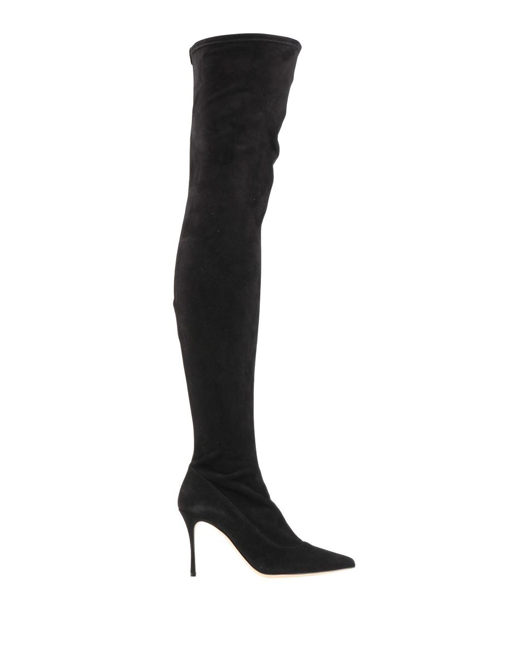 Sergio Rossi Black Boot Leather