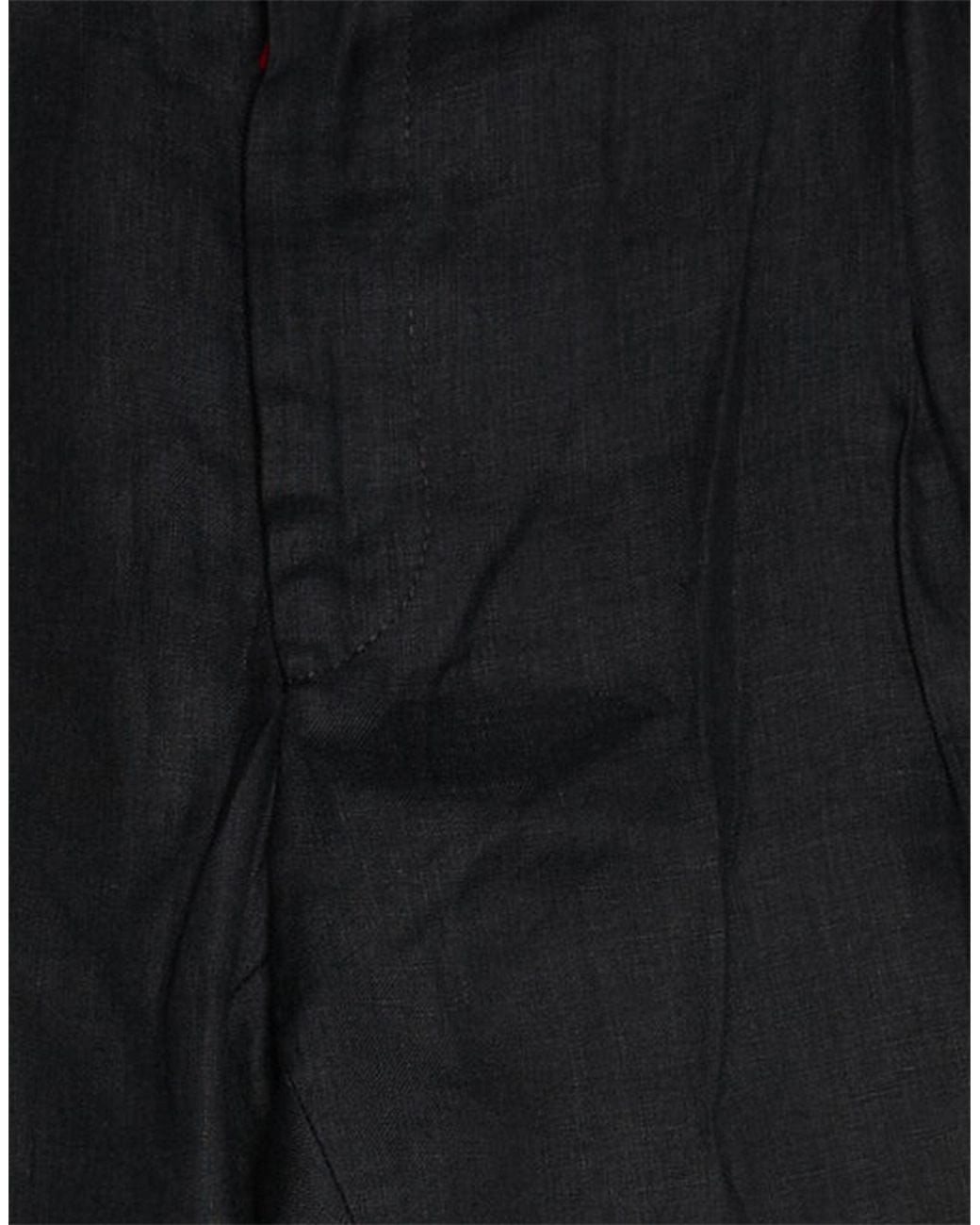 Kiton Black Pants Linen for men