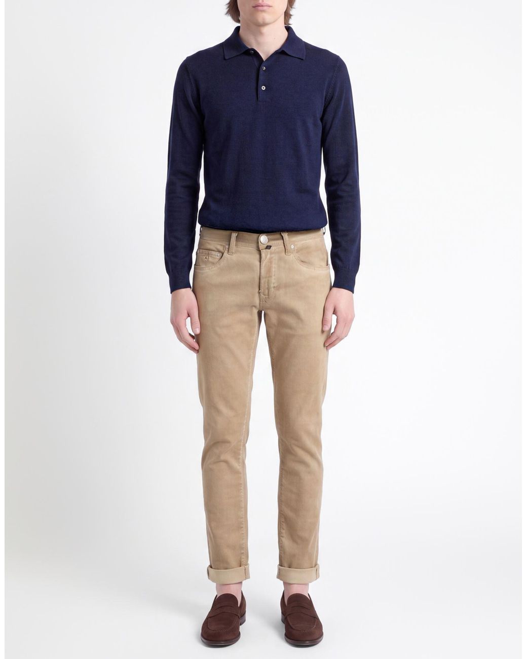 Tramarossa Natural Camel Jeans Cotton, Polyester, Elastane for men