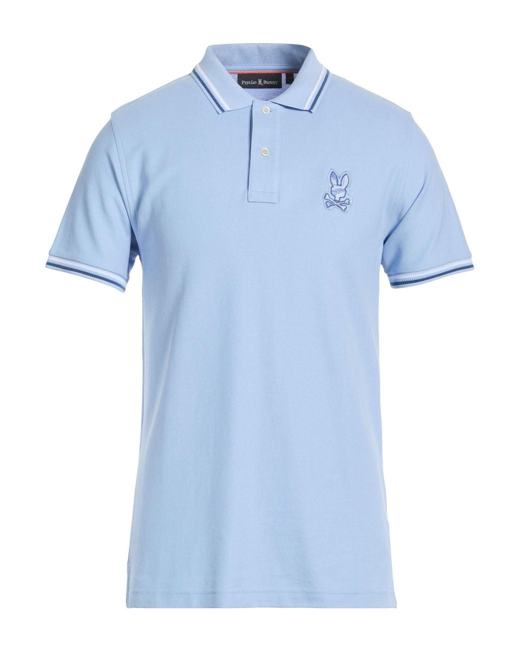 Psycho Bunny Blue Polo Shirt Pima Cotton for men