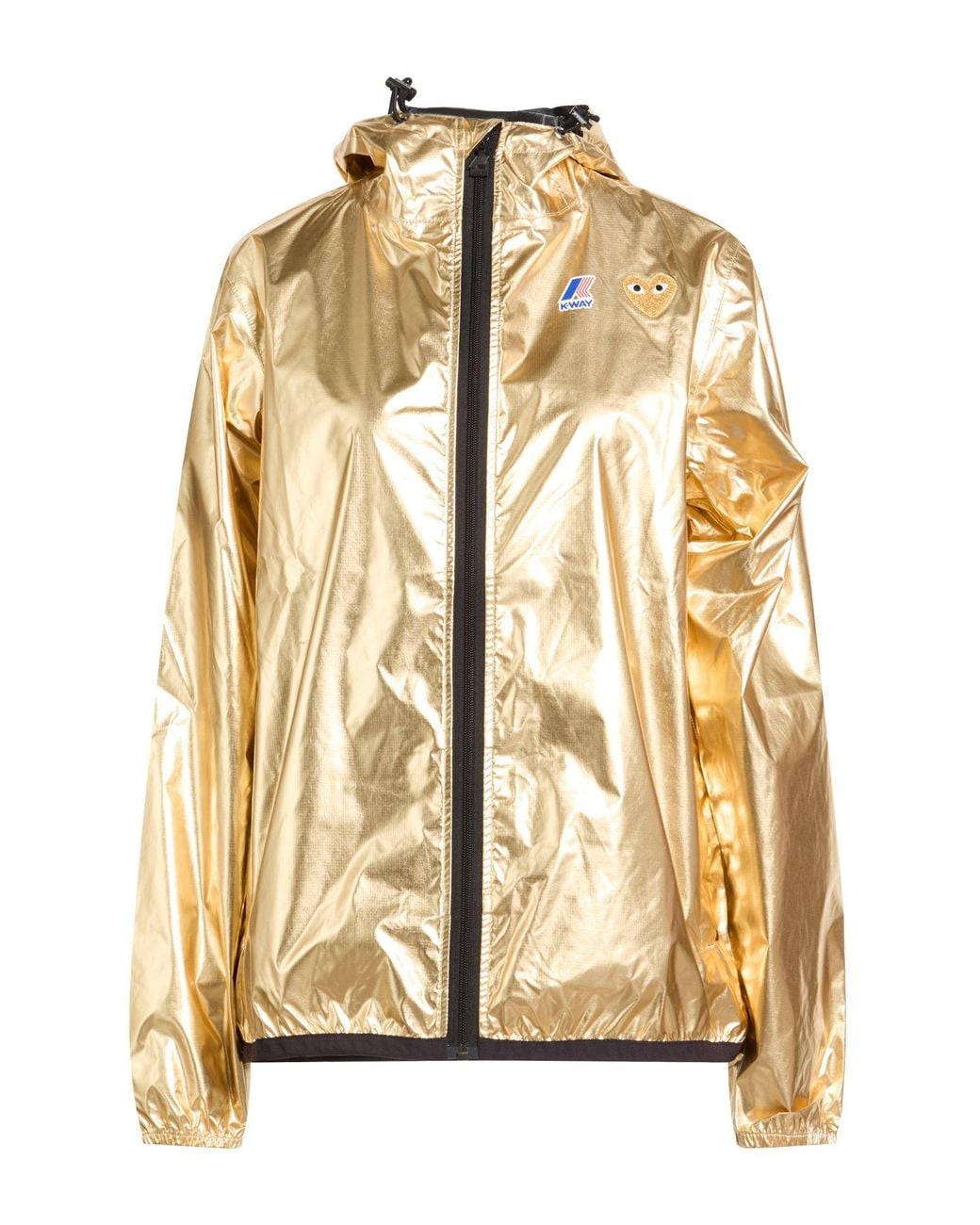 COMME DES GARCONS PLAY X K-WAY Metallic Jacket Polyamide