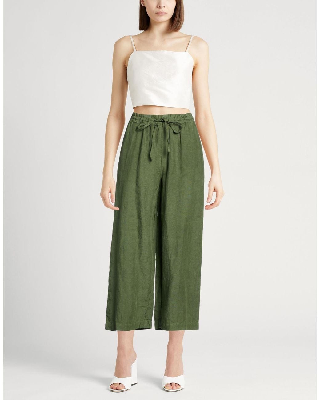 120% Lino Green Trouser