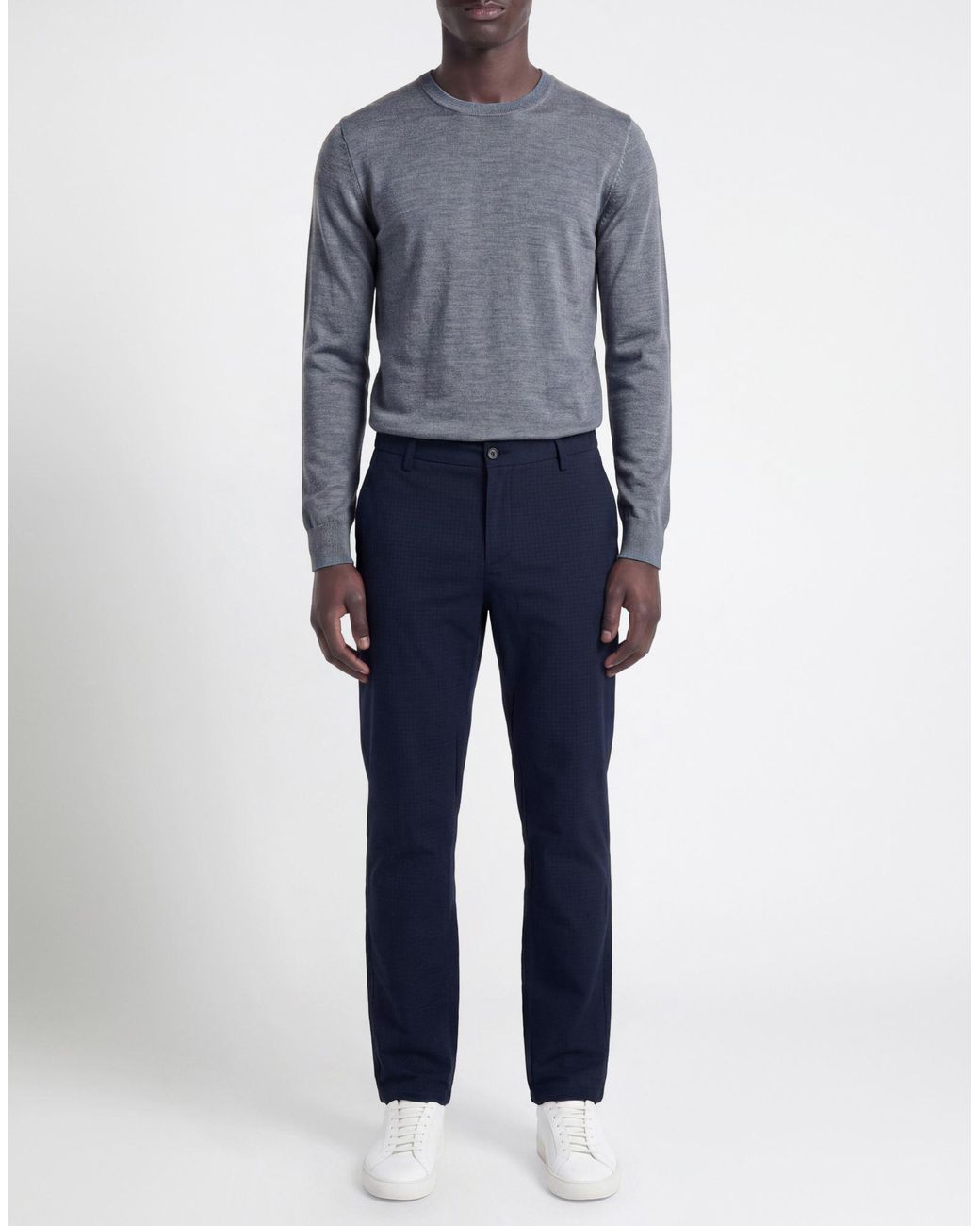 Teleria Zed Blue Pants Cotton, Elastane for men