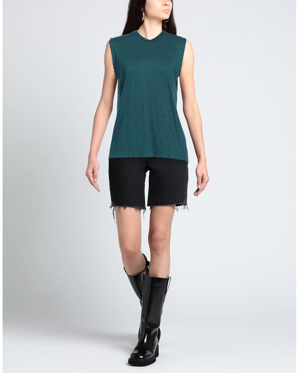 Crossley Green T-Shirt Linen, Elastane