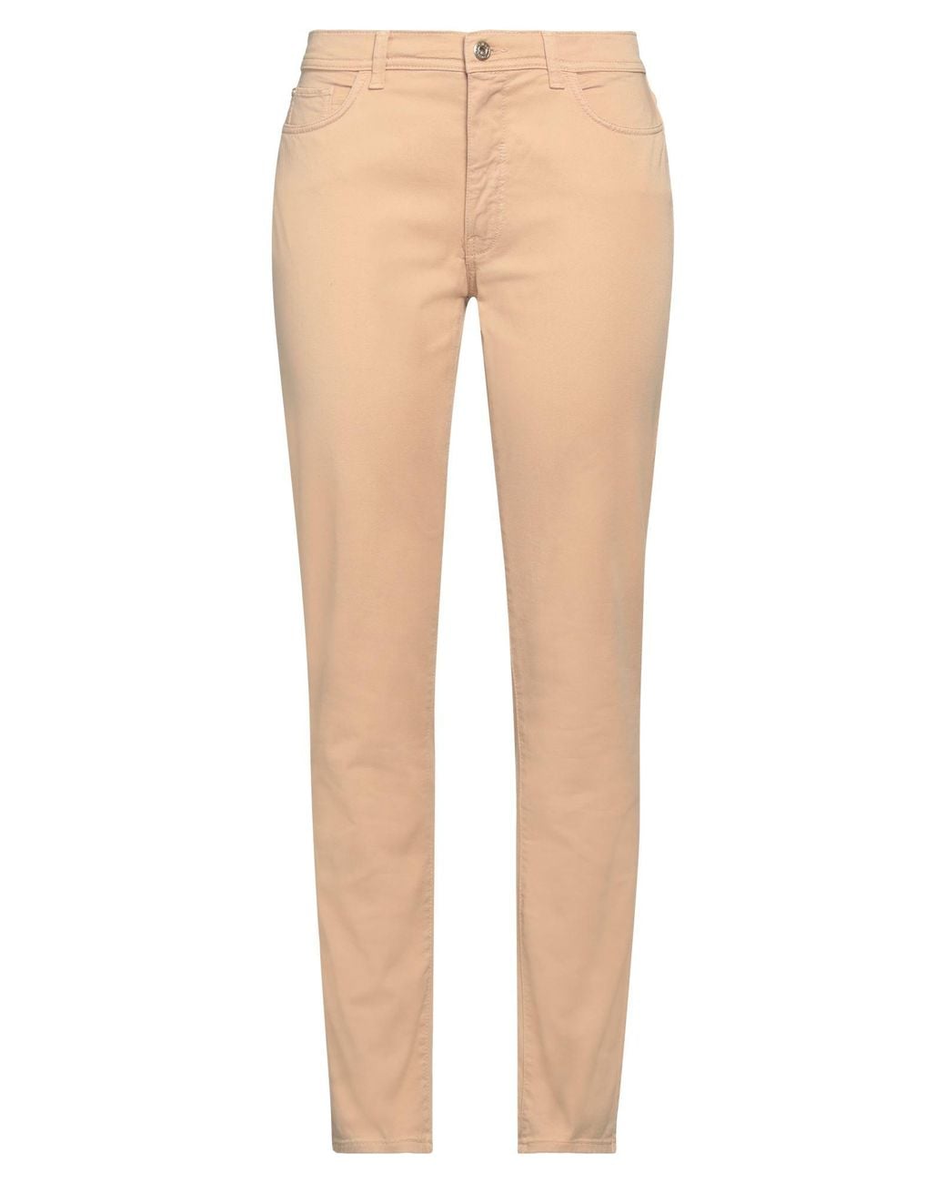 Trussardi Natural Pants Cotton, Elastane