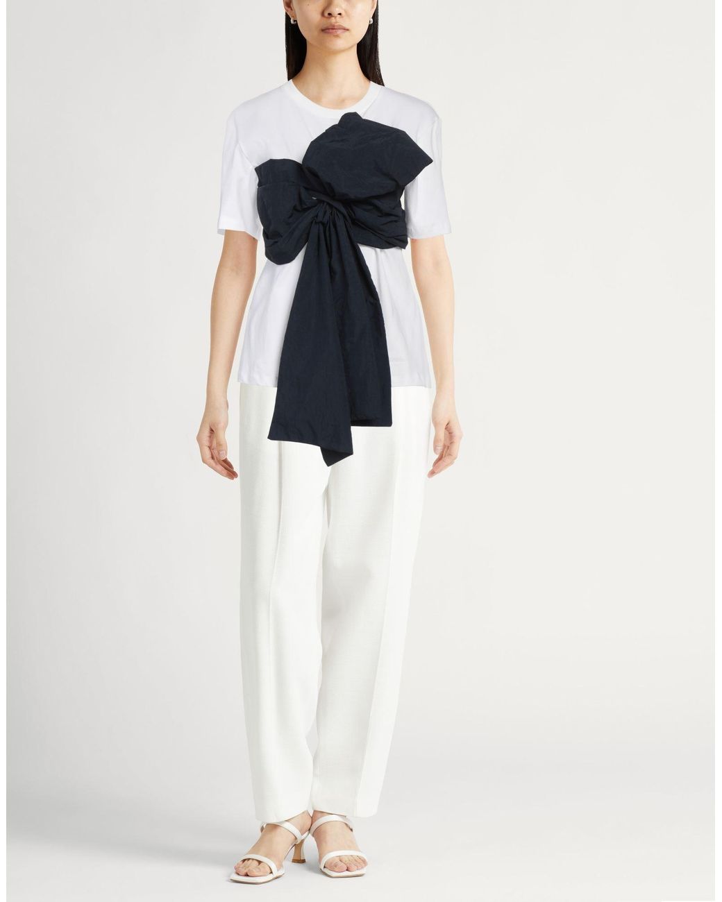 Erika Cavallini Semi Couture Blue T-Shirt Polyamide