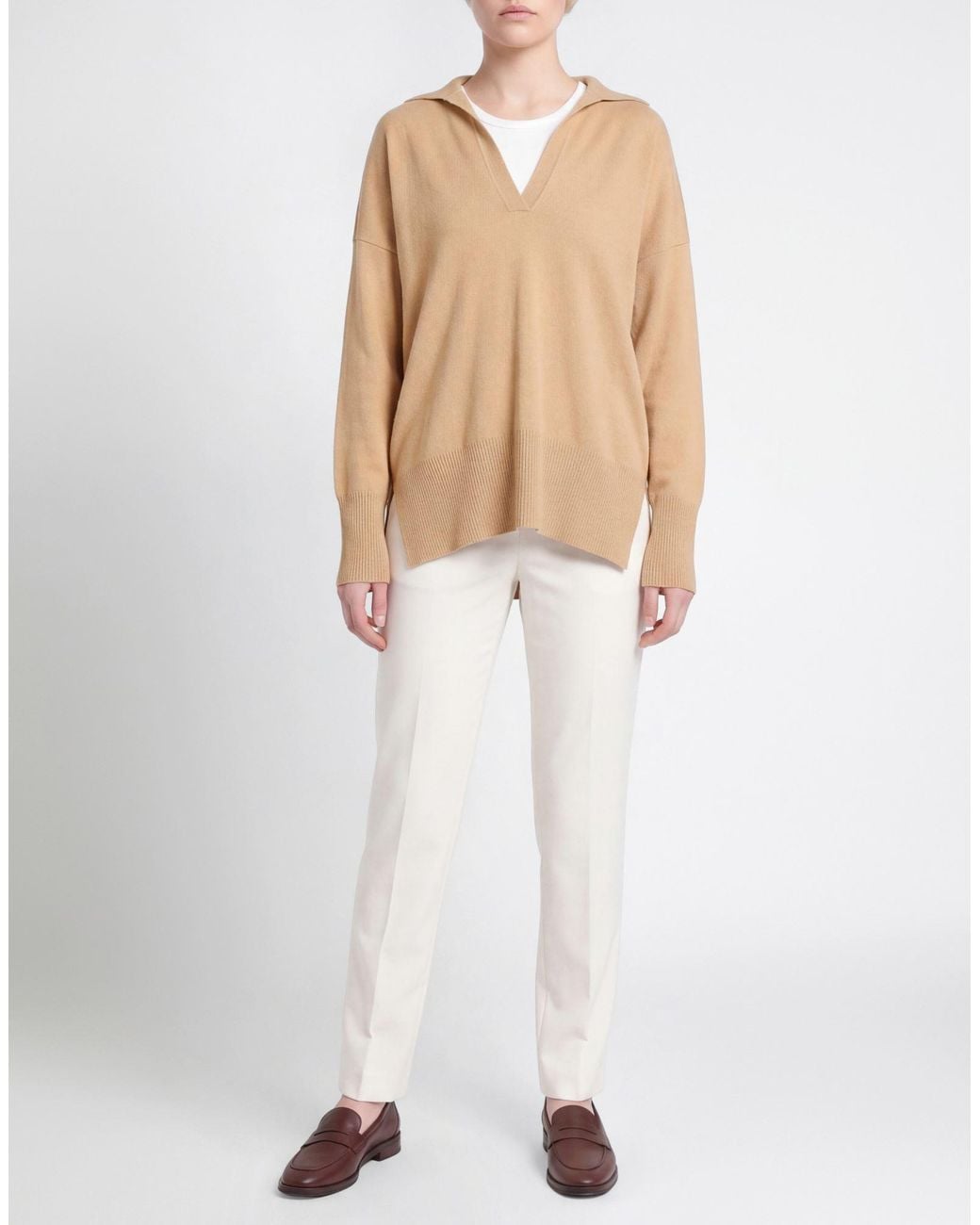 Pullover Roberto Collina en coloris Natural