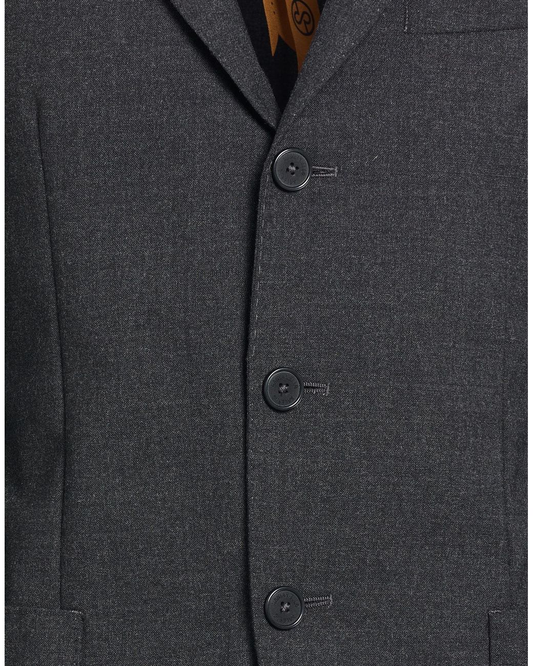 Santaniello Blue Suit Wool, Polyester, Elastane for men