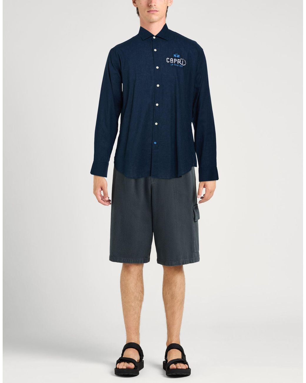 La Martina Blue Shirt for men