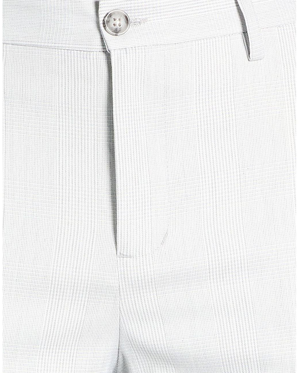 OVER/D White Light Pants Polyester, Viscose, Elastane for men
