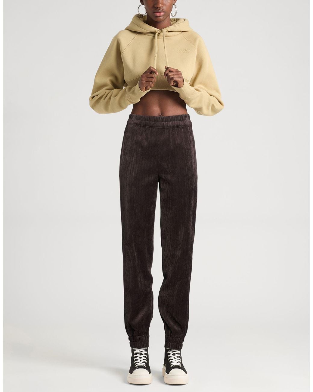 D.exterior Multicolor Pants Polyester, Polyamide, Elastane