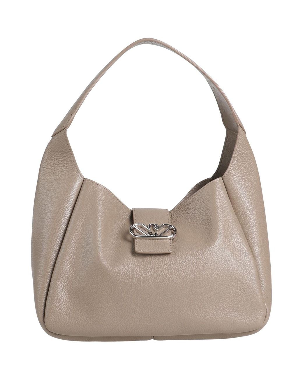 Emporio Armani Gray Light Handbag Cow Leather