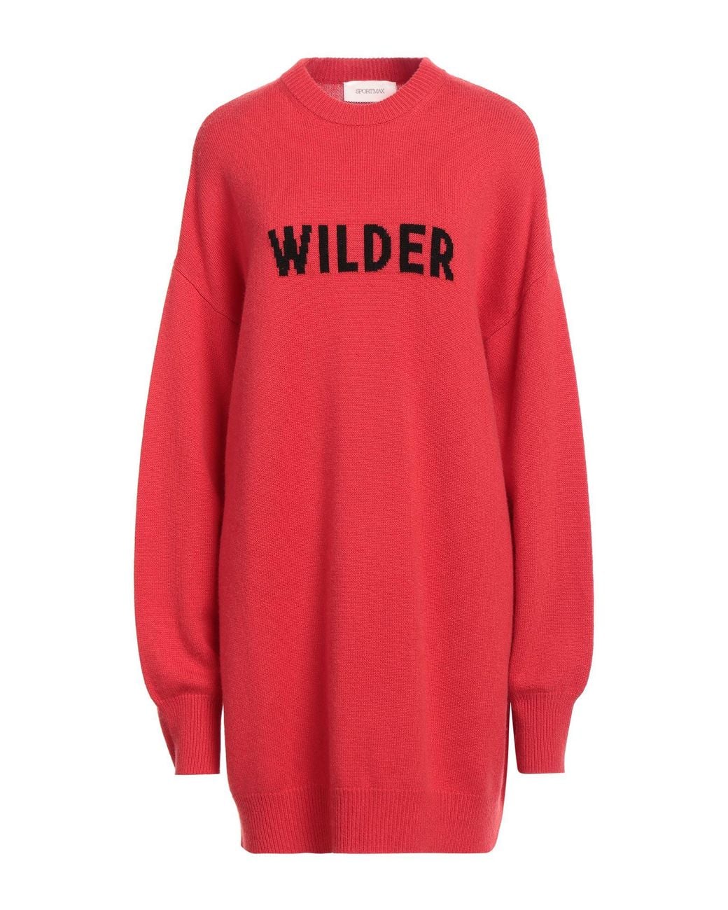 Sportmax Red Mini Dress Wool, Cashmere