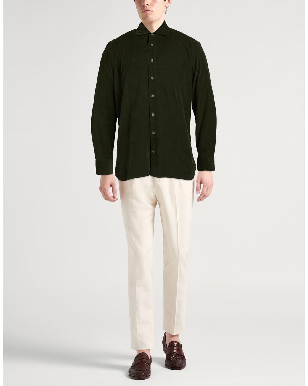 Hackett Green Shirt Cotton for men