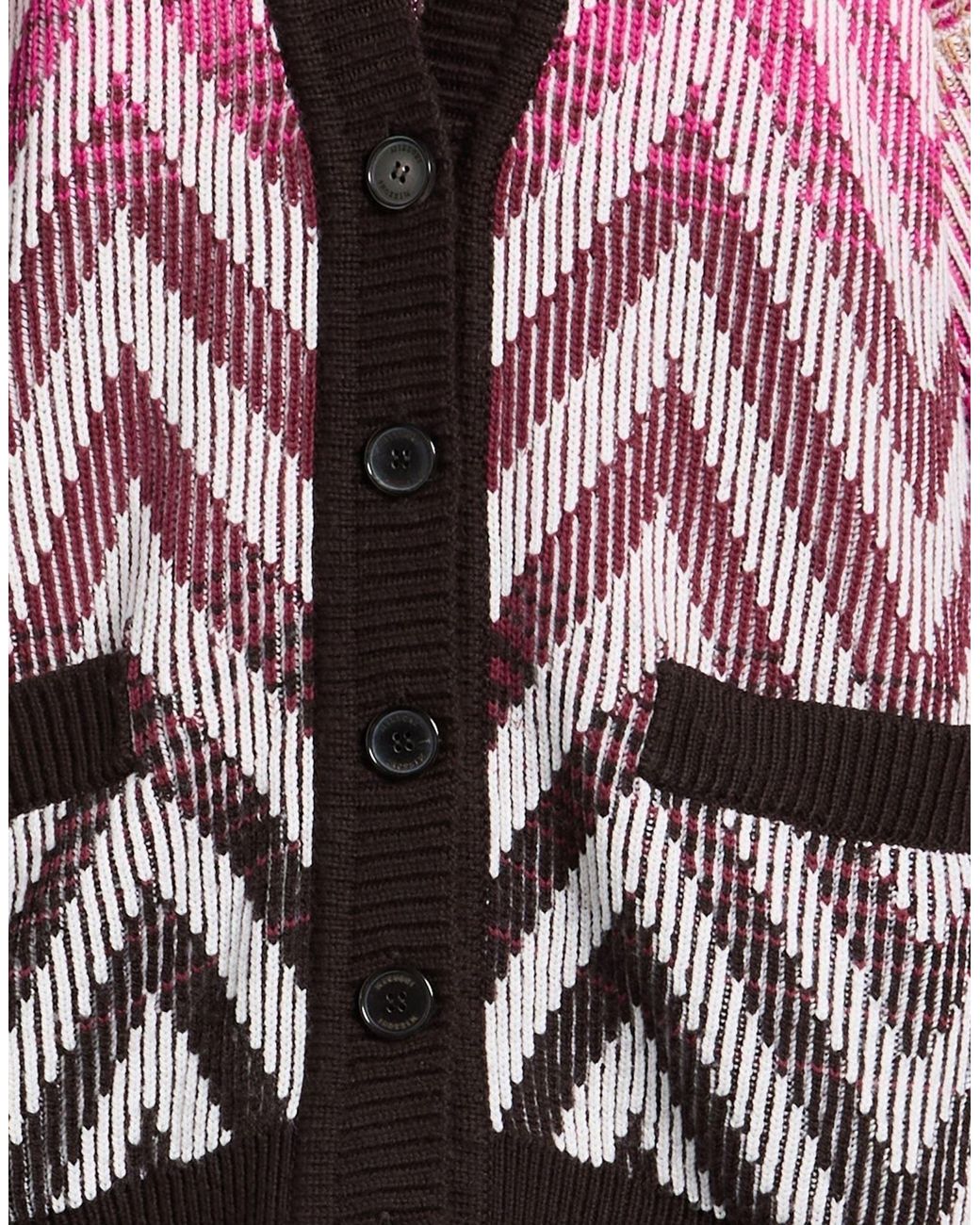 MISSONI　カーディガン　サイズK ピンクとグリーン Missoni Cardigans in Pink | Lyst