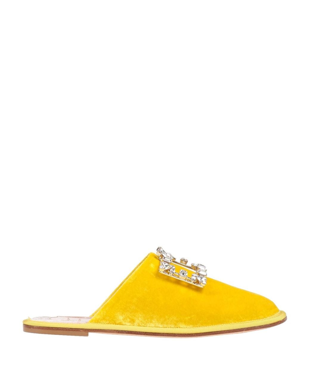 Roger Vivier Yellow Mules & Clogs