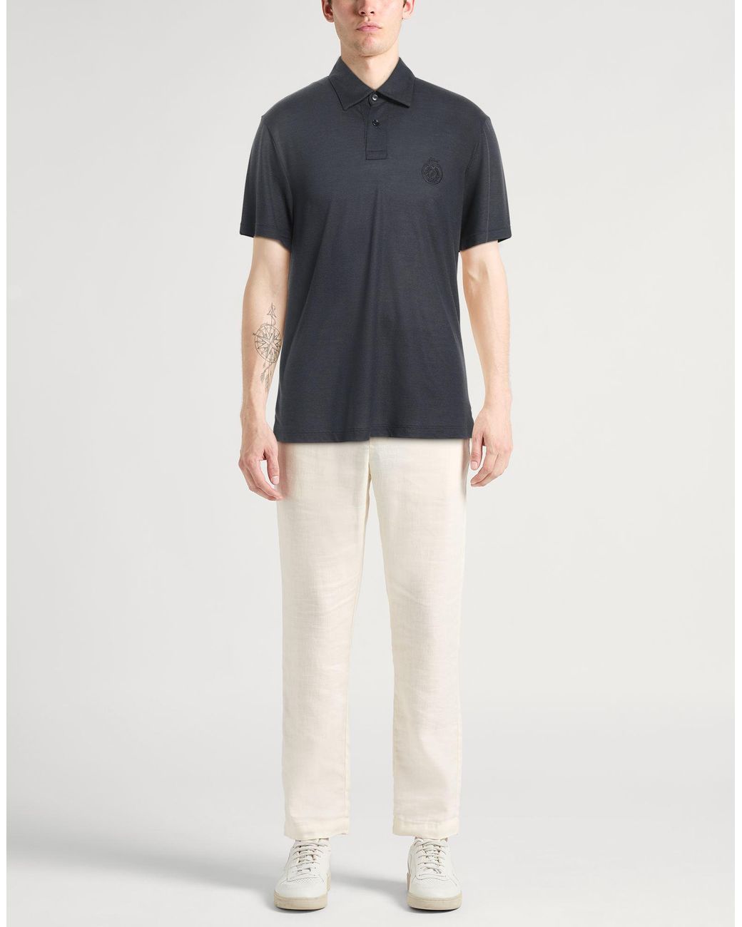 Brioni Black Polo Shirt for men