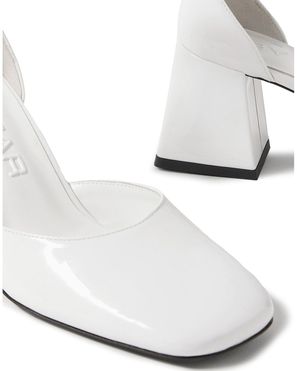 By Far White Pumps Leather