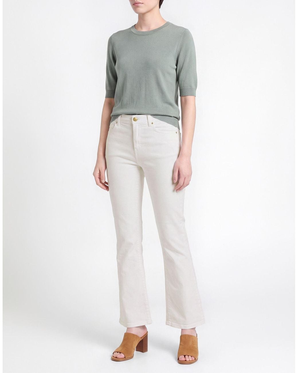 Pinko White Jeans Cotton, Elastomultiester, Elastane