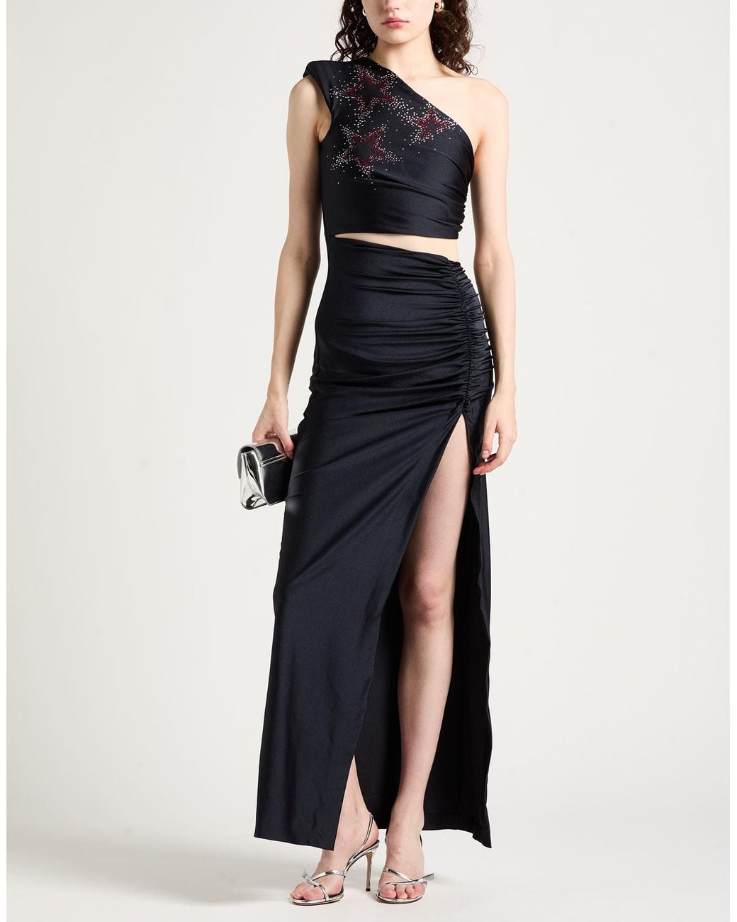 House of Amen Black Maxi Dress Polyamide, Elastane