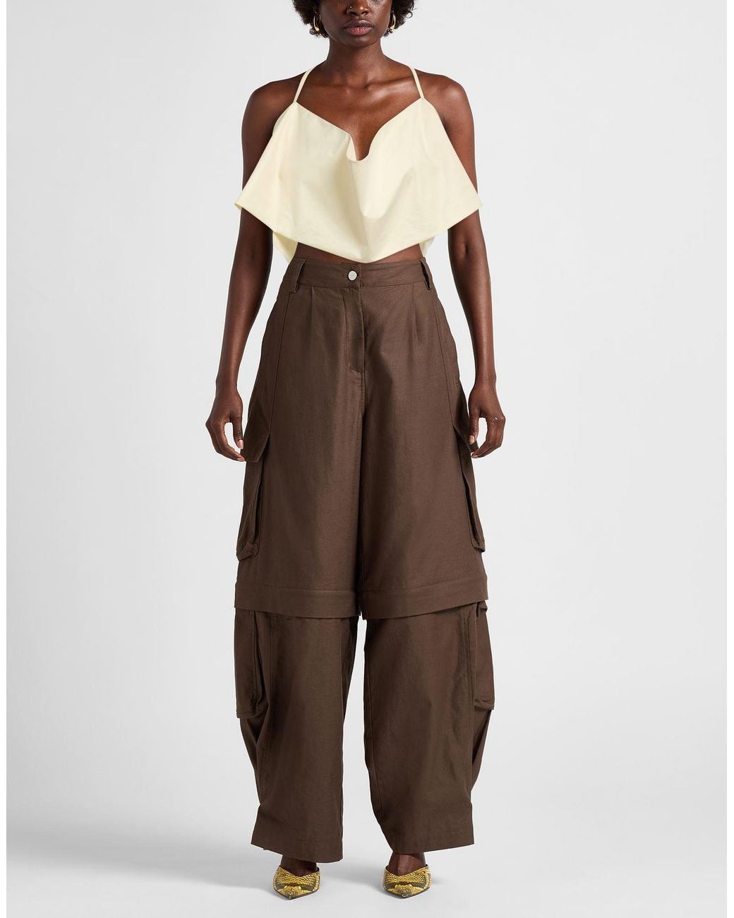 Atlein Natural Cream Top Polyester, Cotton