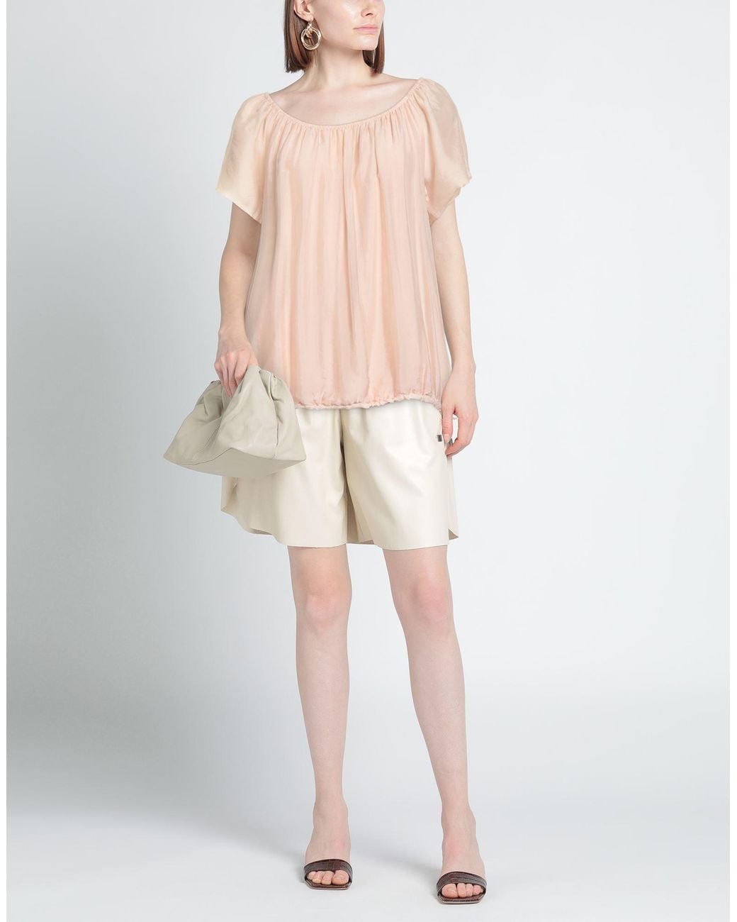 CROCHÈ Pink Blush Top Viscose, Silk