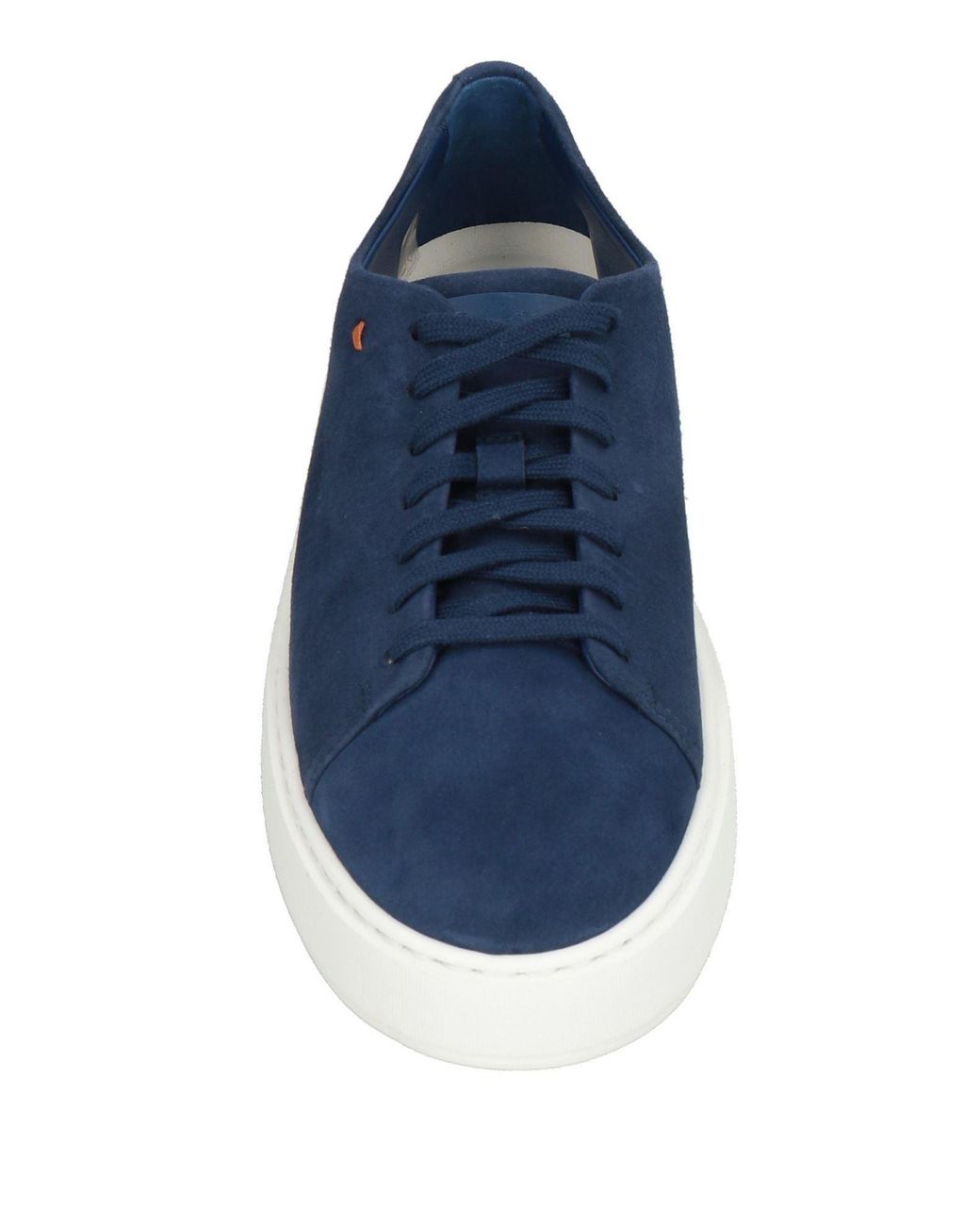 Santoni Blue Sneakers Leather