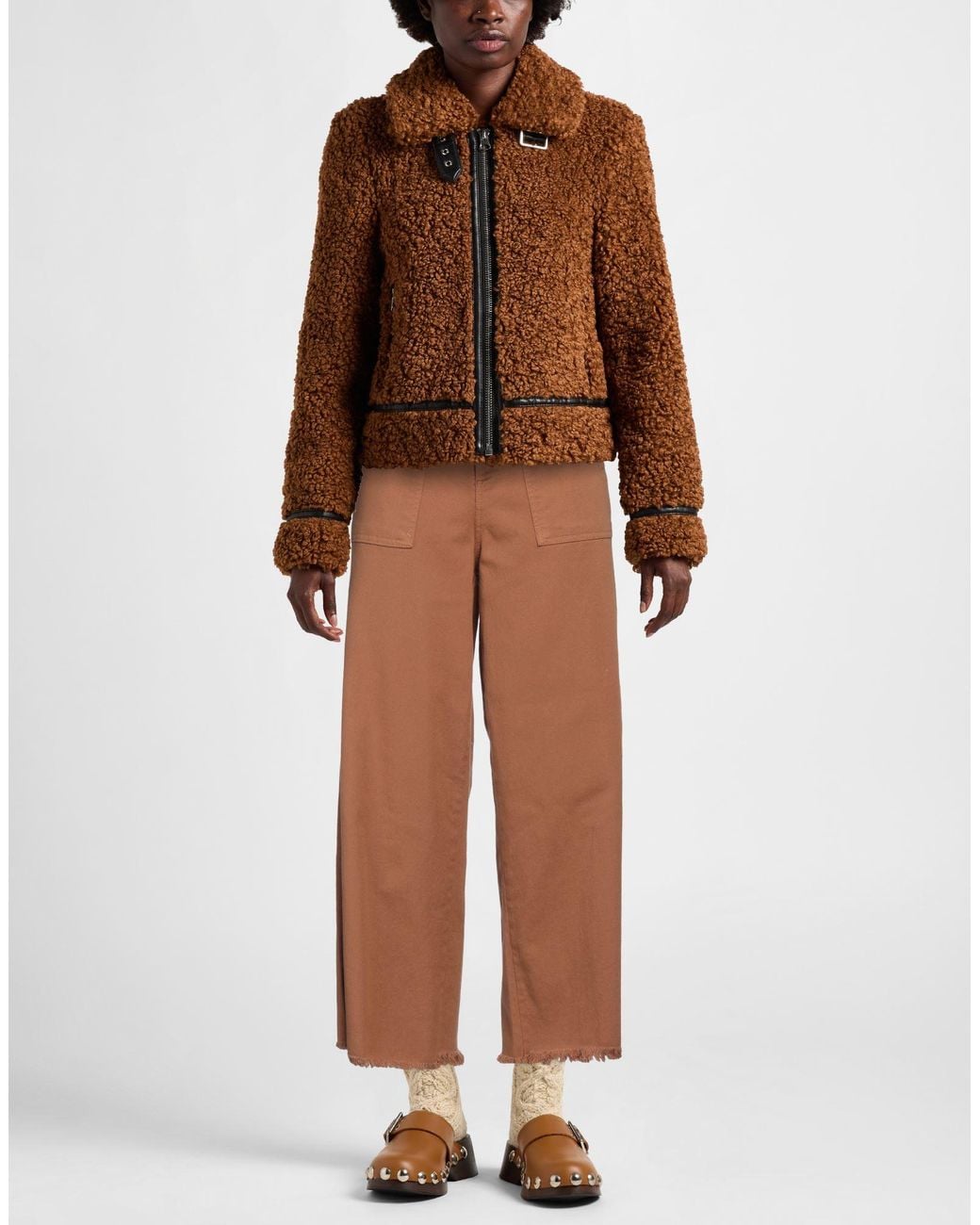 Jijil Brown Jeans Cotton, Elastane