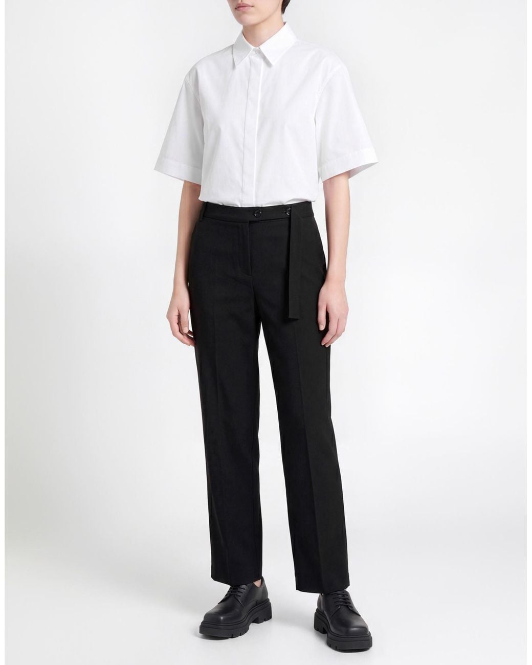 Diana Gallesi Black Pants Polyester, Viscose, Elastane