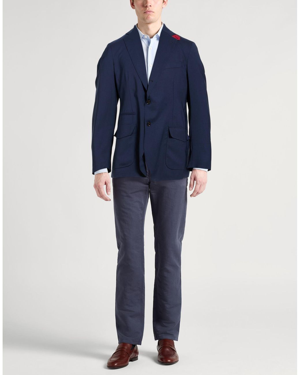 Tombolini Blue Blazer Virgin Wool, Lycra for men