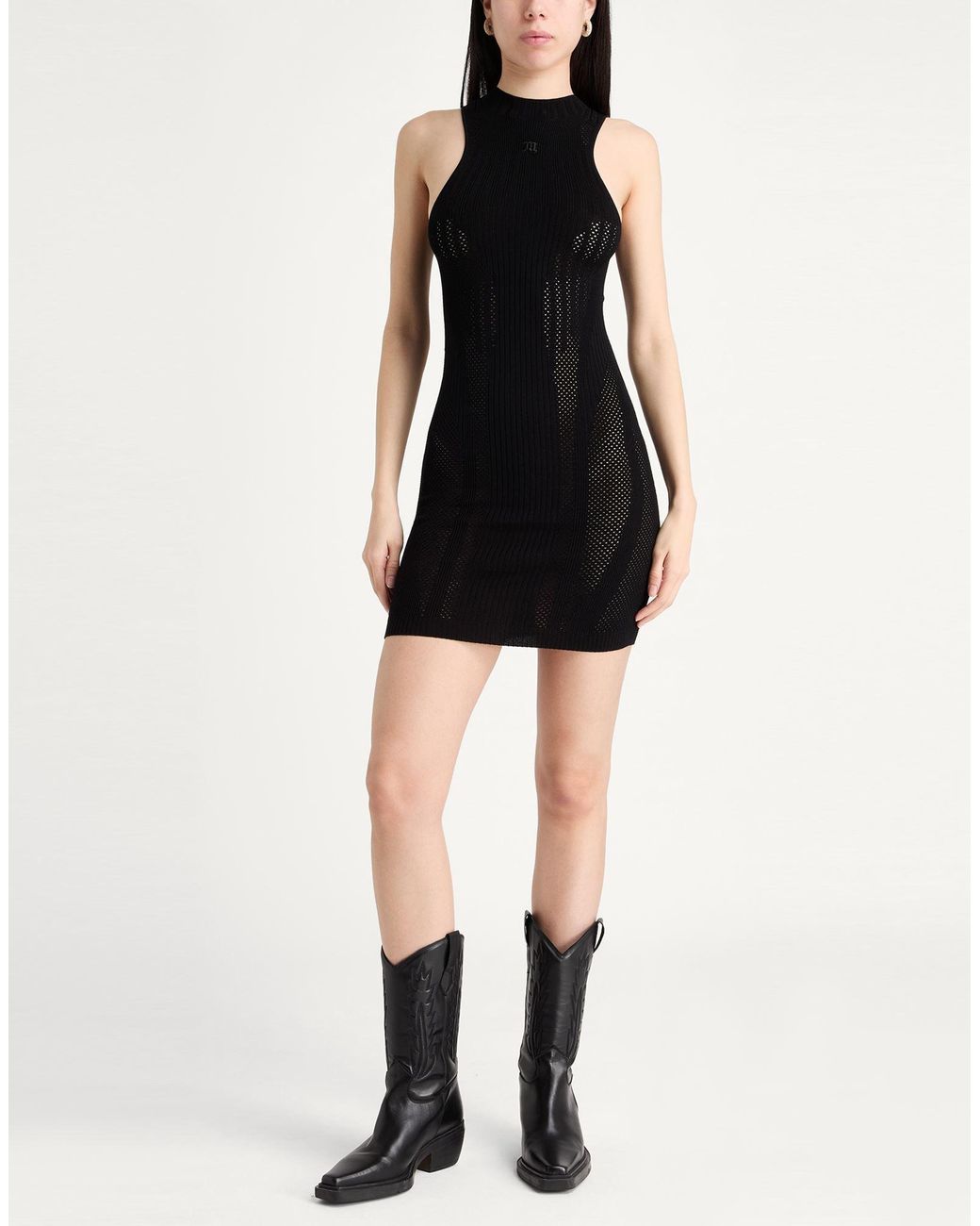 M I S B H V Black Mini Dress