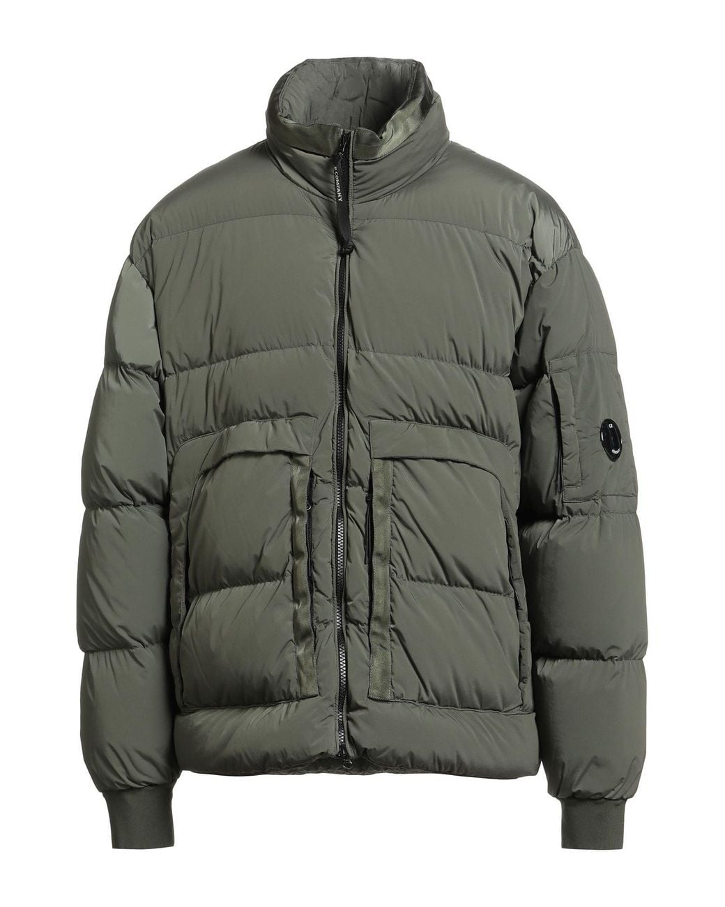 C P Company Gray Military Puffer Polyamide, Elastane for men