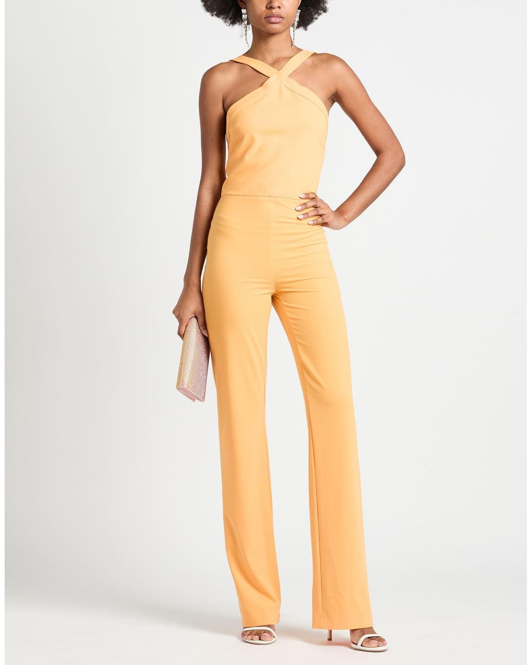 Patrizia Pepe White Jumpsuit Polyester, Elastane
