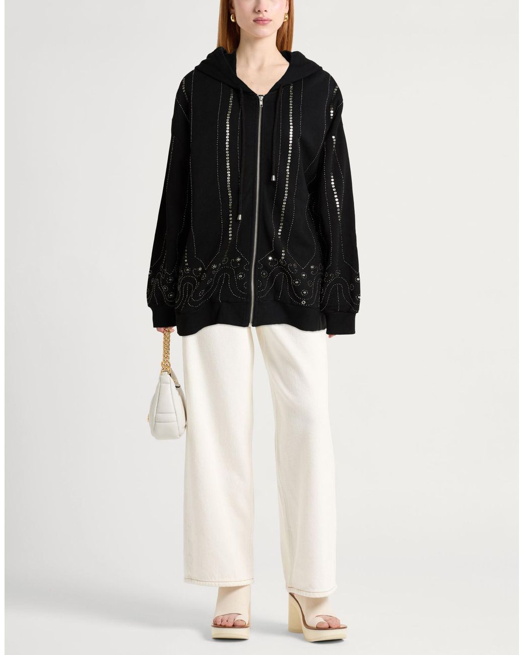 Ottod'Ame Black Sweatshirt Cotton, Acrylic