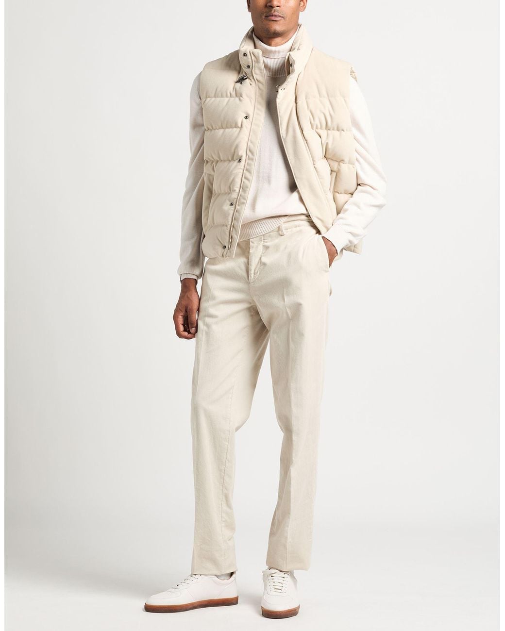 Brunello Cucinelli White Trouser for men