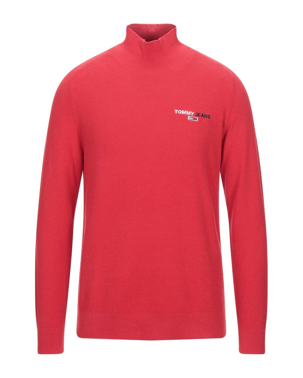 Tommy Hilfiger Cotton Turtleneck in Red for Men - Lyst