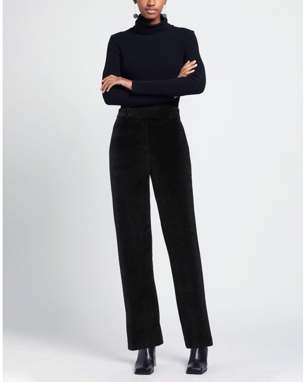 Circolo 1901 Black Pants Cotton, Polyester