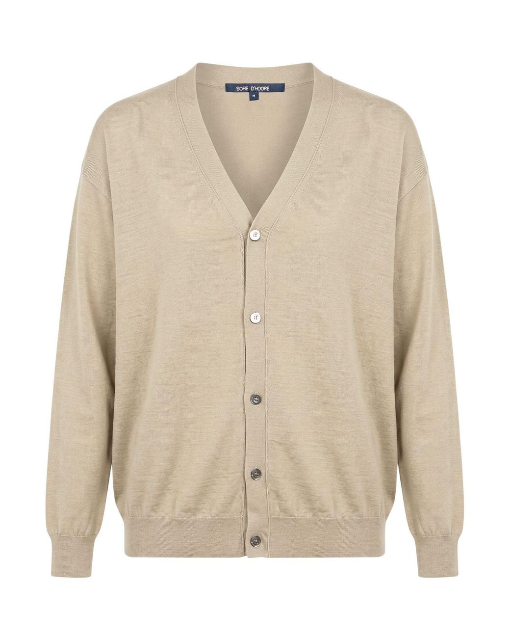 Sofie D'Hoore Natural Khaki Cardigan Wool
