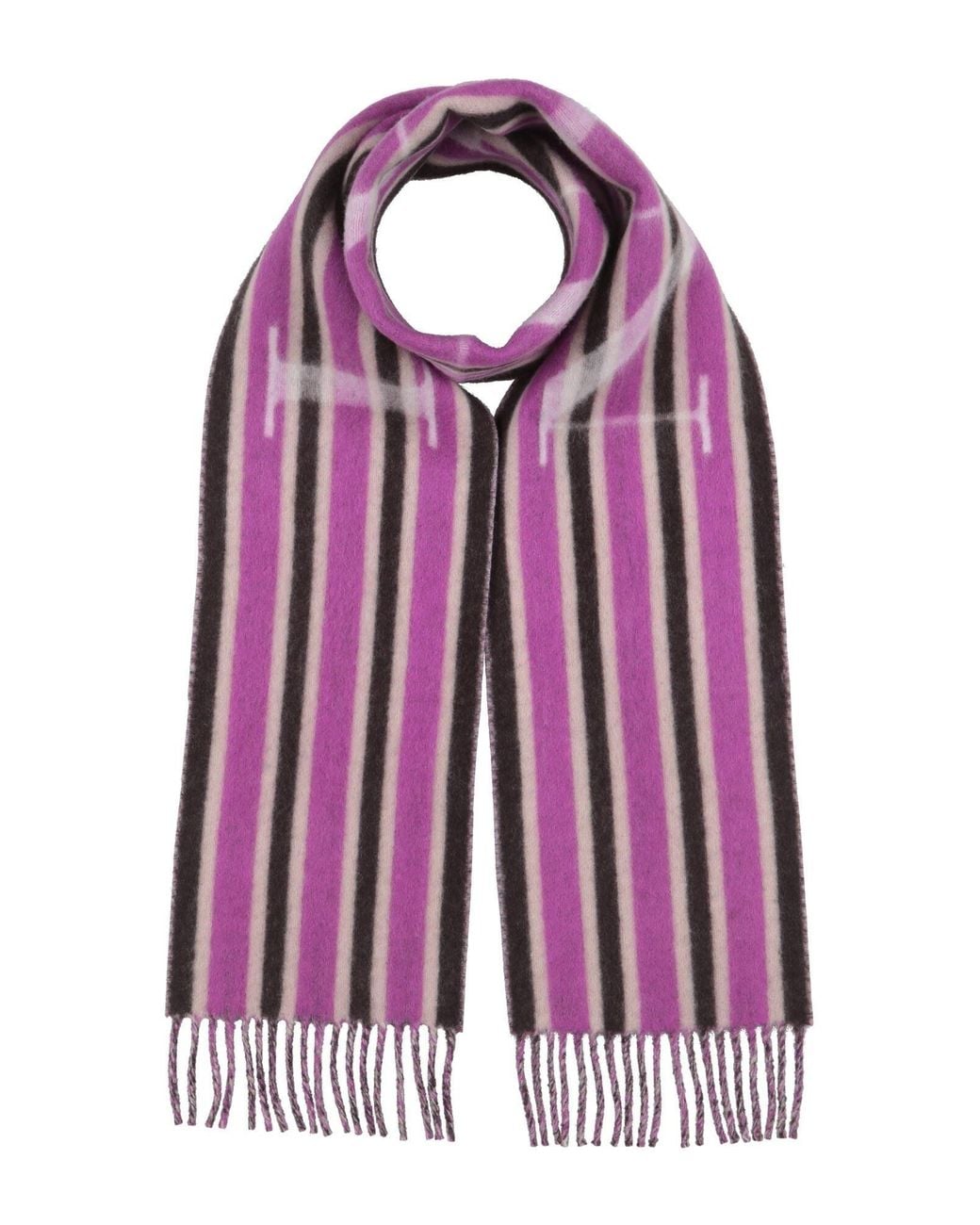 Lanvin Purple Mauve Scarf Virgin Wool