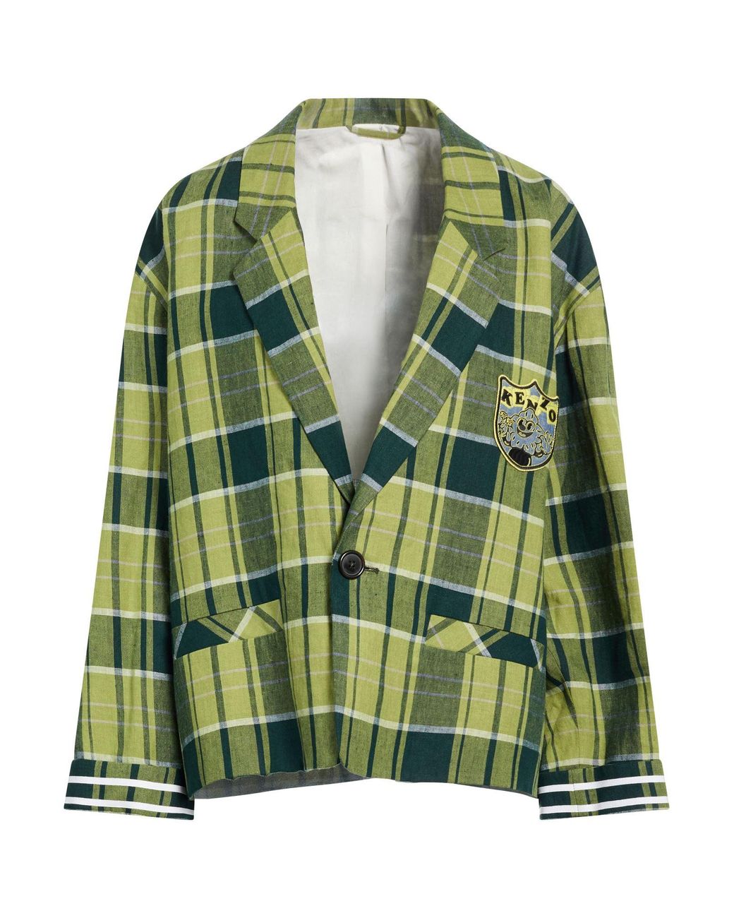 KENZO Green Lime Blazer Linen