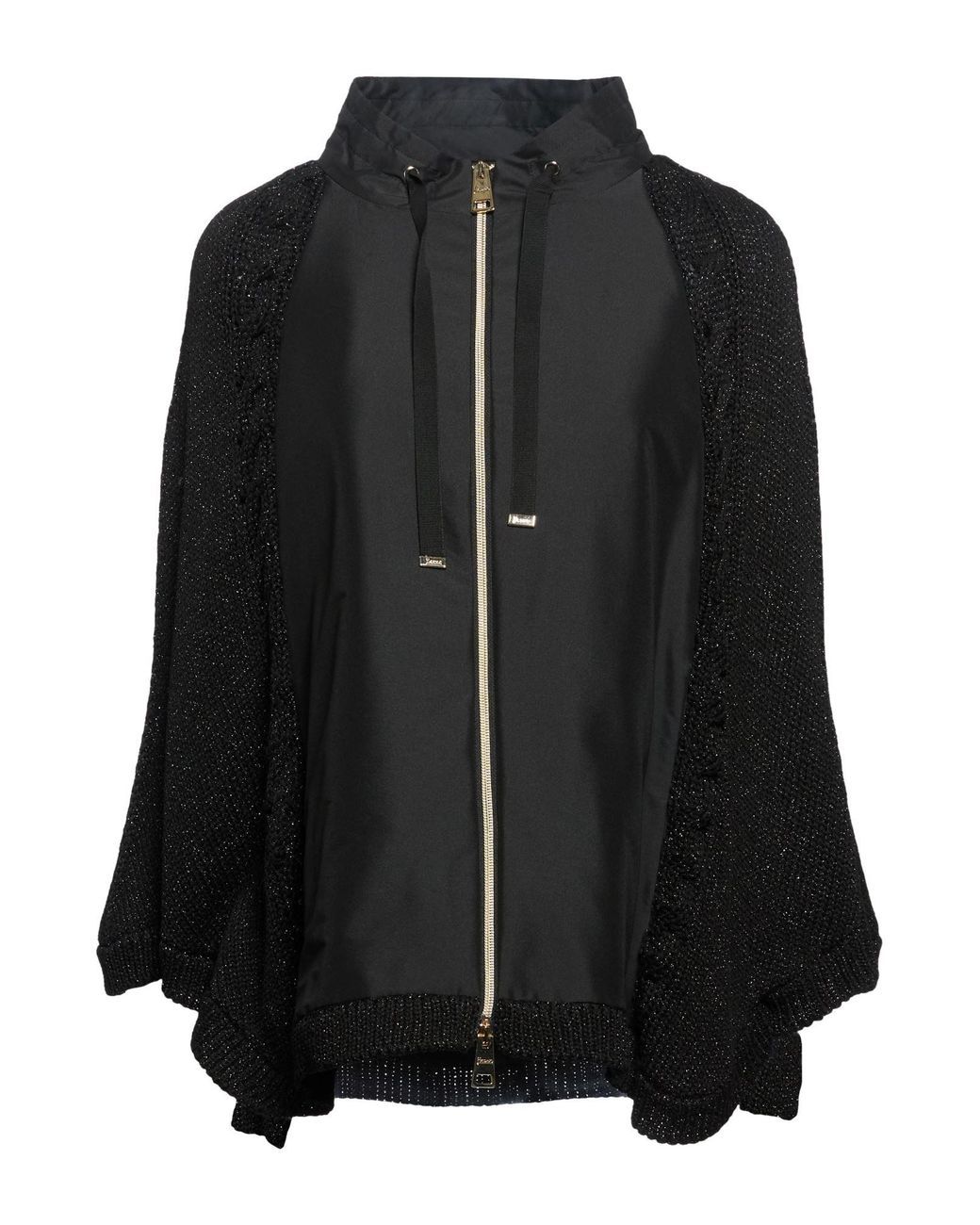 Herno Black Cape Polyester, Polyamide, Elastane
